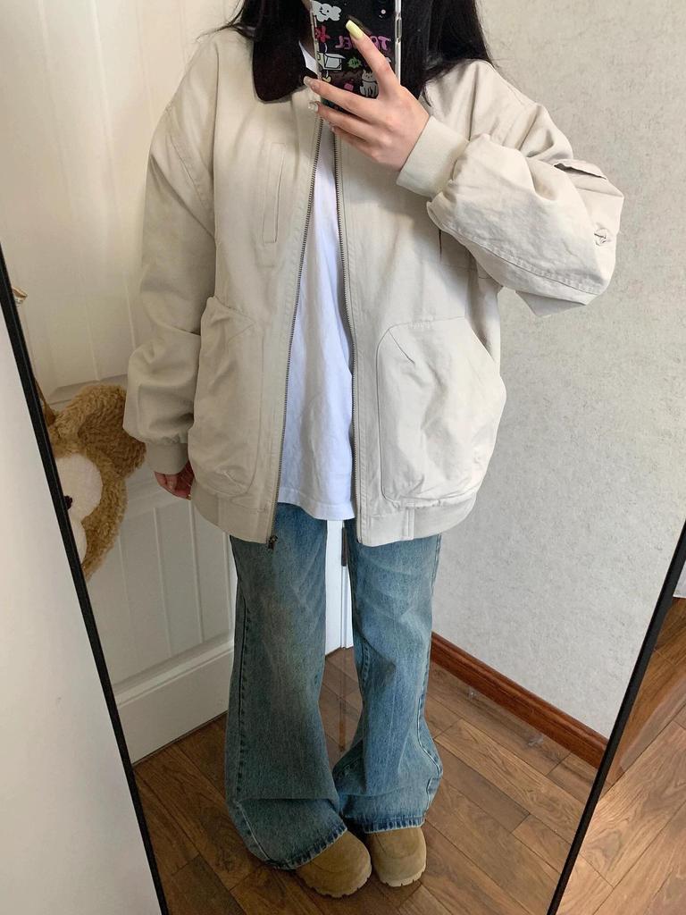 Women's Retro Lapel Workwear Jacket - Versatile & Loose Fit, New for Autumn 2025