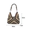 Yogodlns Trendy Hollow Out Straw Woven Bag Beach Handbag Large Capacity Bohemian Beach Bag Bucket Bag Tote Bag Hollow Shoulder Bag Travel