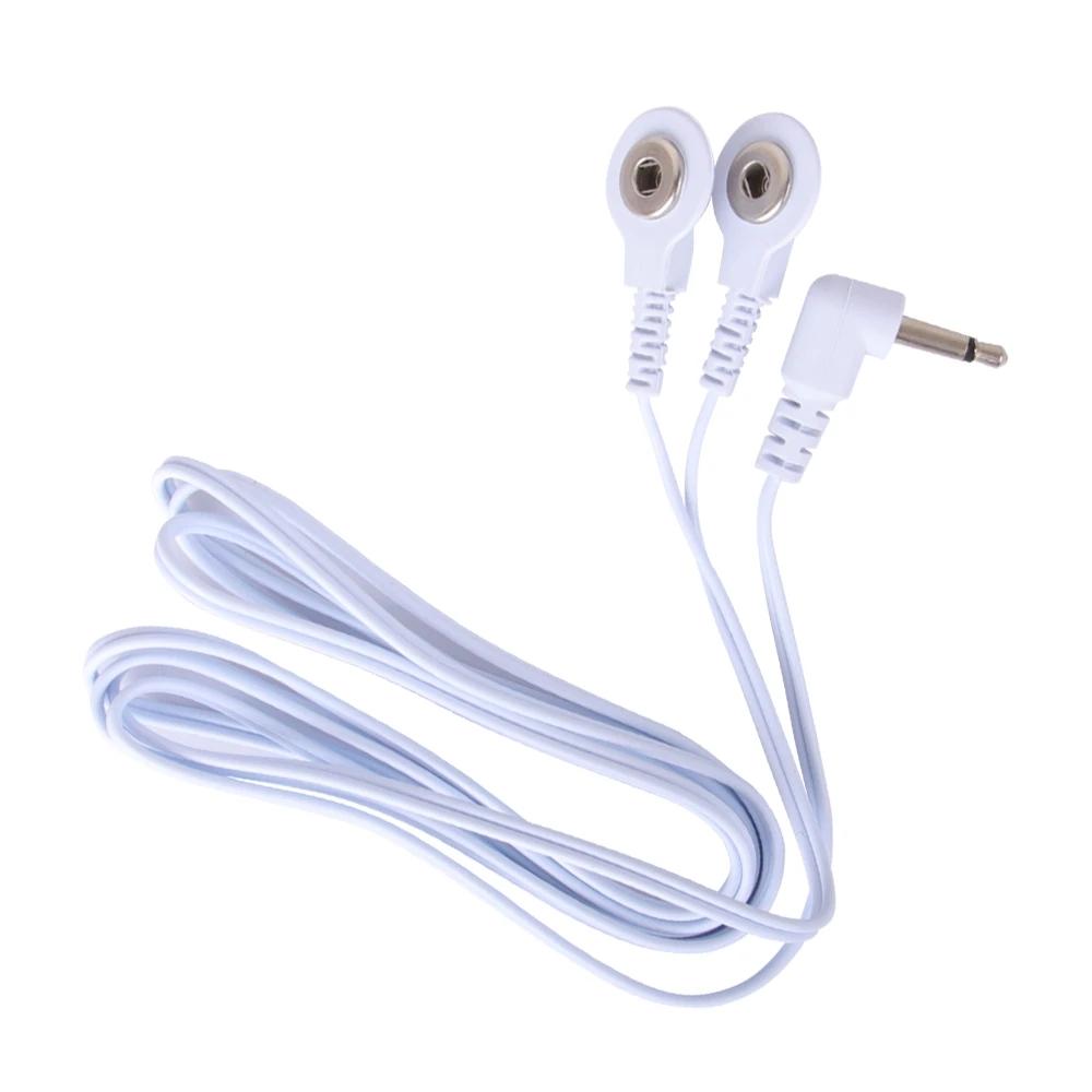 2.5mm Pin Connectors 2/4 Way Lead Wires for Electronic Muscle Stimulator Electrode Pads Connection Massage for TENS Unit