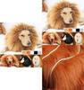 Jungle King Pet Costume Lion Hat With Faux Fur For Small Dogs