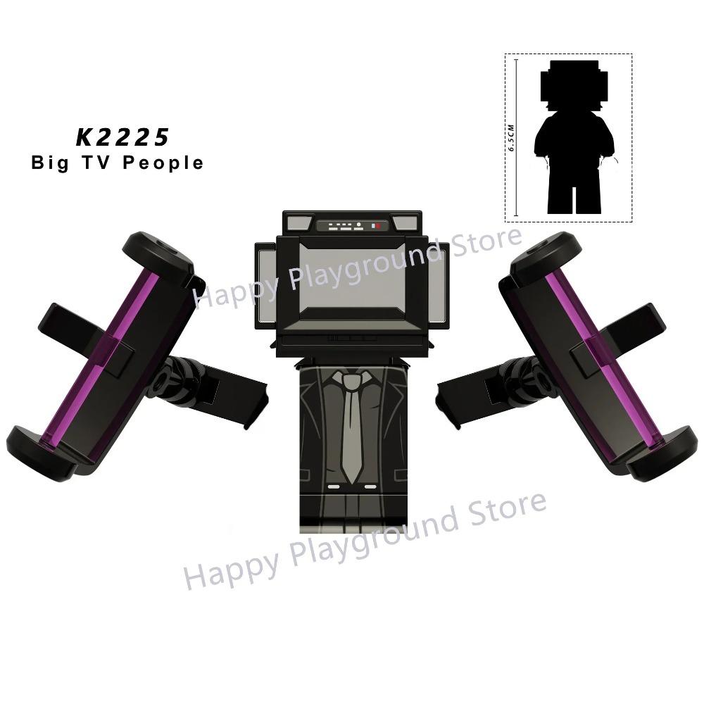 New KDL DJ Upgrade War-Damaged Skibidi Toilet Man Figures Anime Block Toys TvMan Titan Bricks Model Toy For Kid Birthday Gift