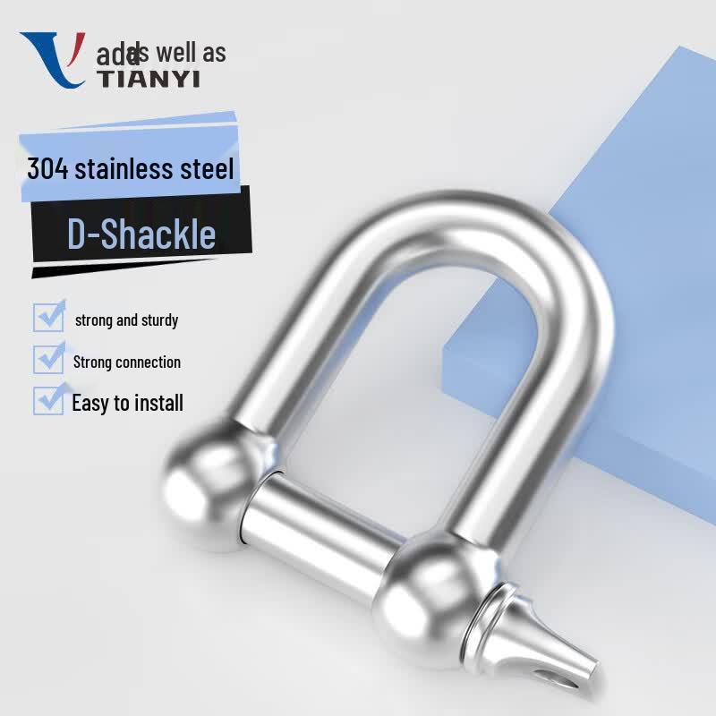 Marine Grade 304 Stainless Steel D-Shackle M16