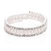 Multi-layer Pearl Rhinestone Bracelet, Female Elegant Flash Diamond Elastic Bracelet, Exaggerated Hand Jewelry, Versatile Accessories