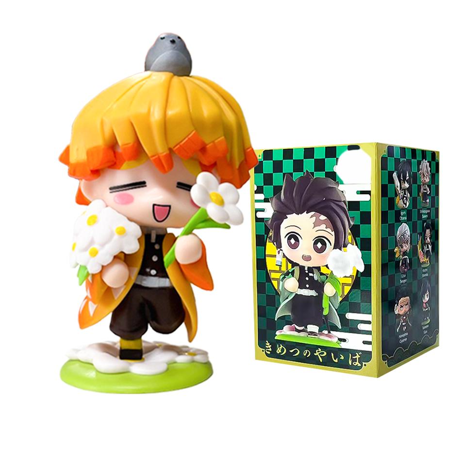 Demon Slayer Tanjiro Kamado Nezuko Anime Zeichentrickfigur Blindbox Kreative Personalisierte Statue Modell Ornament Überraschungsgeschenkbox