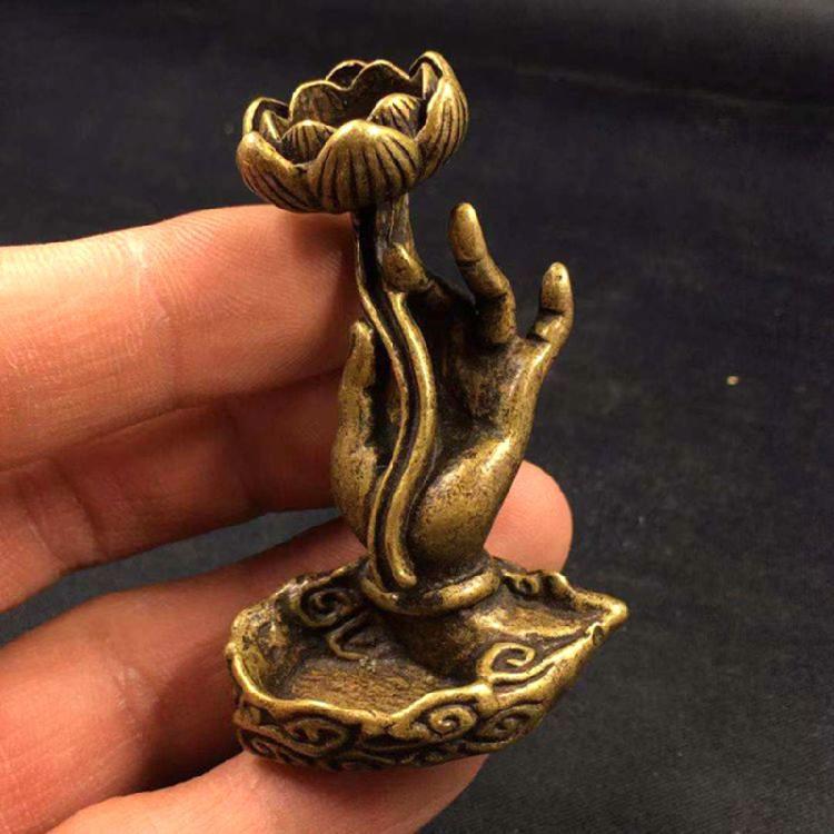 Buddha Hand Lotus Weihrauch für Räuchergefäß Vintage Heiliges Buddhistisches Geschenk Zubehör
