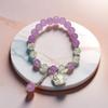 2025 Jadeite Green Jade Rabbit Bracelet: High-End Chinese Style, Year of the Snake, Elegant Women's Niche Beaded Design