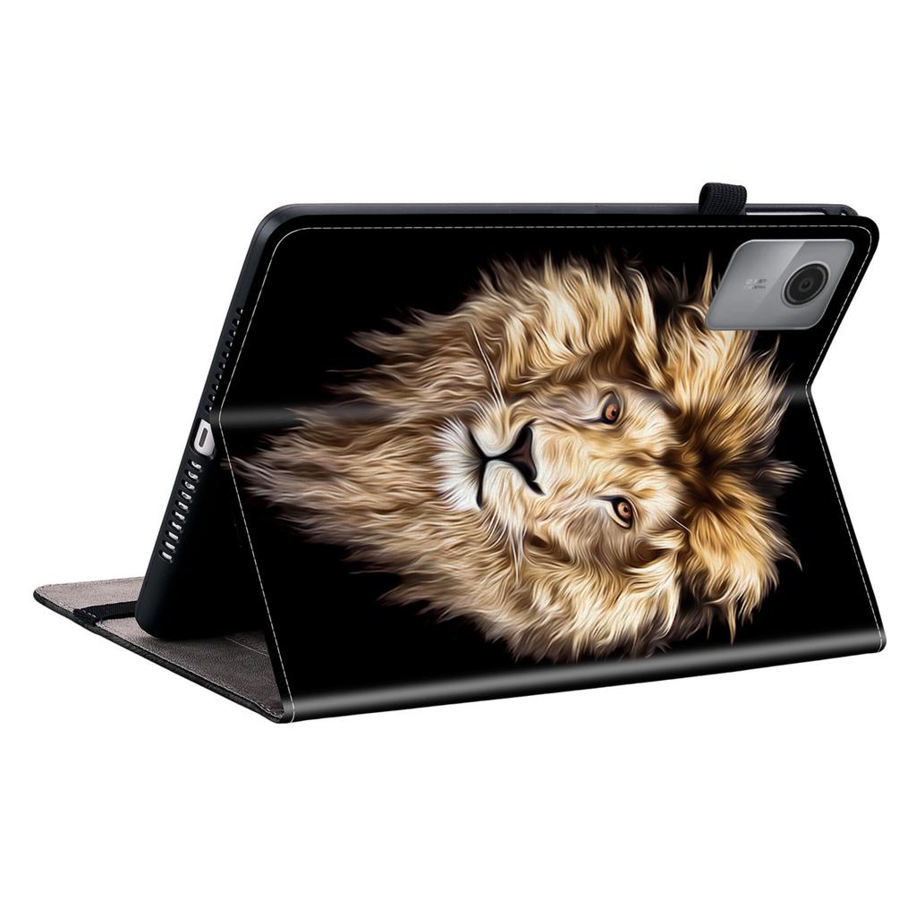 Pentru Lenovo Idea Tab (TB336ZU/TB336FU)/Xiaoxin Pad 11 2025 Husă din Piele cu Model Imprimat cu Suport Acoperire Tabletă cu Sloturi pentru Carduri