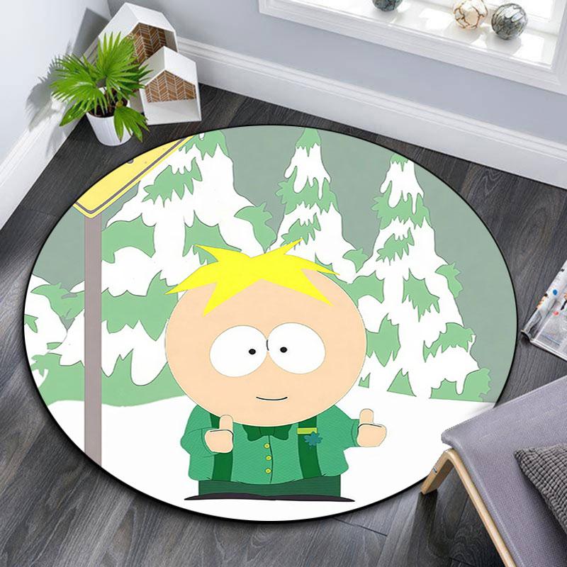 Butters Pattern Round rug,Carpet Rug for Living Room Bedroom Playroom ,Non-slip Floor Mat,Holiday Gifts and Birthday Gifts.