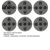 Durable Plant Risers 6Pcs Pot Risers, 8 Inch Round Plastic Outdoor Lifters Elevator Stands, Feet for Indoor Flower Pots Office Desk Stands