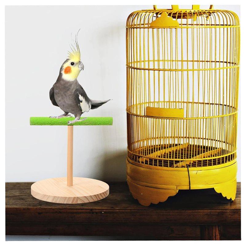T02C!Bird Training Stand Bird Training Stand Perch Stand Base For Desk Floor Playtime Activities Floor And Birdcage Use For Trai
