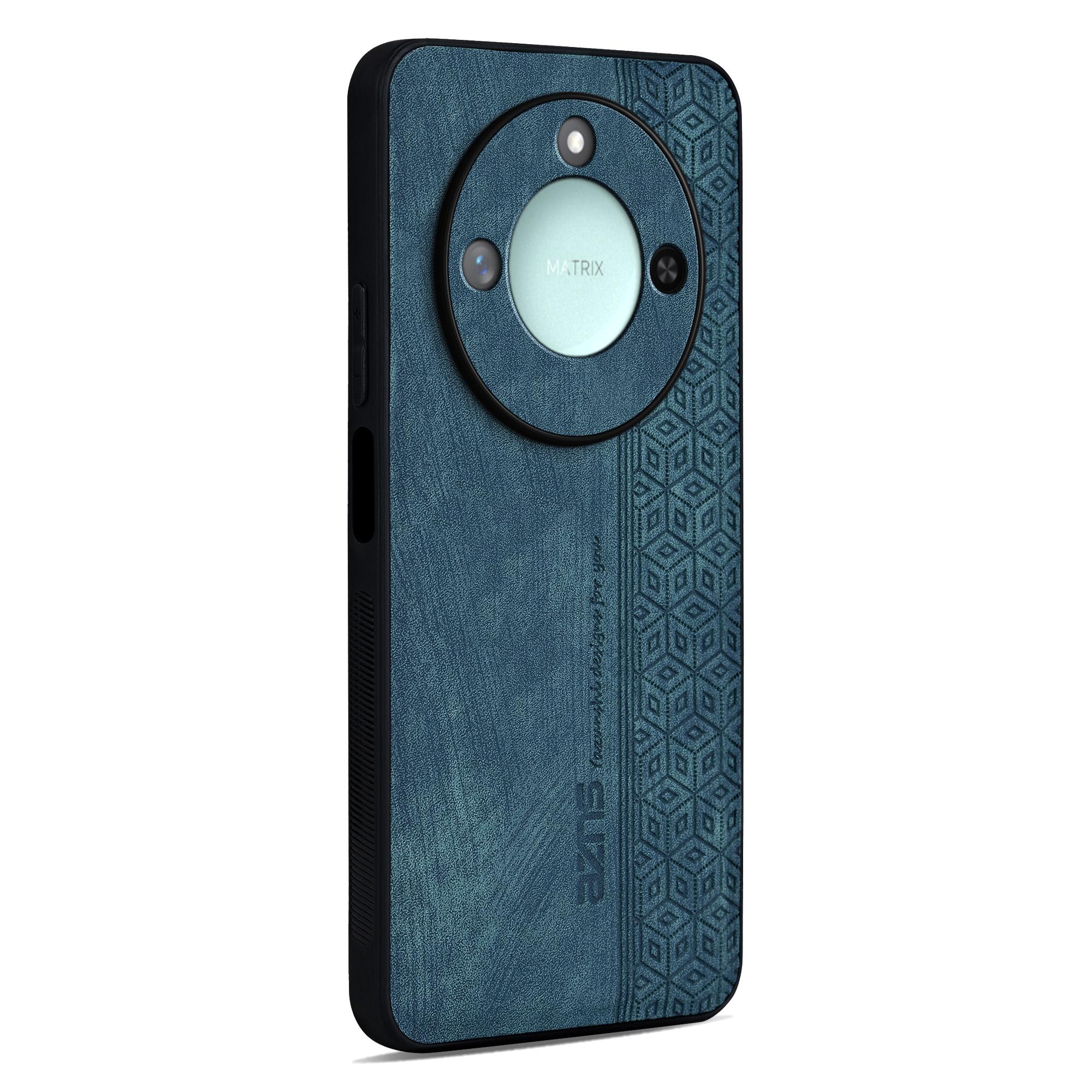 

AZNS For Honor X60 5G Case Protective PU Leather Covered TPU Phone Shell C
