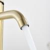 Single Cold Tap Brushed Gold Basin Faucet Bathroom Faucet Water Faucet Waterfall Bathroom Tap 304 Stell Stainless