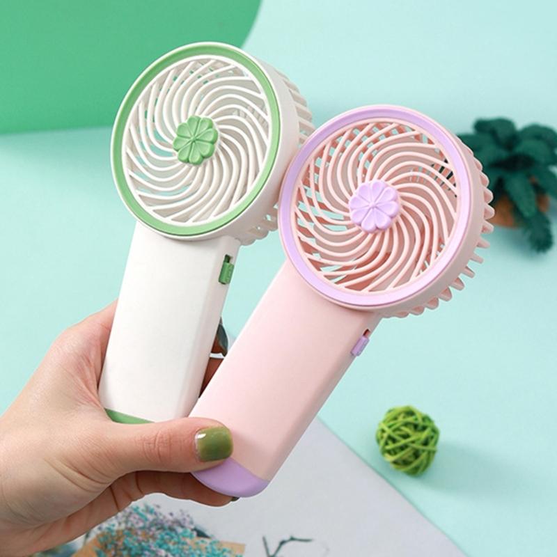 AM3 Battery Operated Powerful Handheld Fan Portable Small Lightweight Makeup Fan for Girl Women Adults Indoor Outdoor