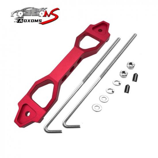 Car Battery Tie Down Bracket With Stainless Steel J bolts Hold Down Sets Red