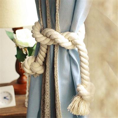 Grey Heart Wall Hanging Ornament Tieback Rope for Kids Bedroom Decoration