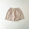 Korean Style Summer Cotton Stripe Shorts for Unisex Babies & Toddlers