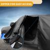 Motoforti Waterproof Car Cover Car Outdoor Full Car Cover for Mini Cooper 2DR 2002- 210DBlack Blue with Door Zipper
