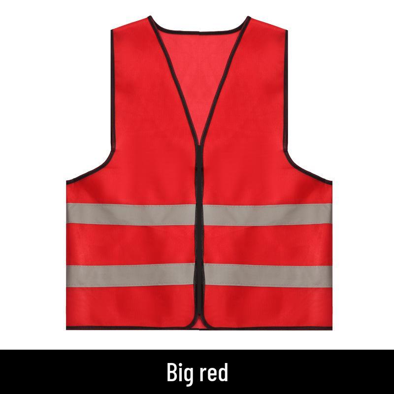 Breathable Mesh Multi-Pocket Reflective Safety Vest for Construction and Sanitation