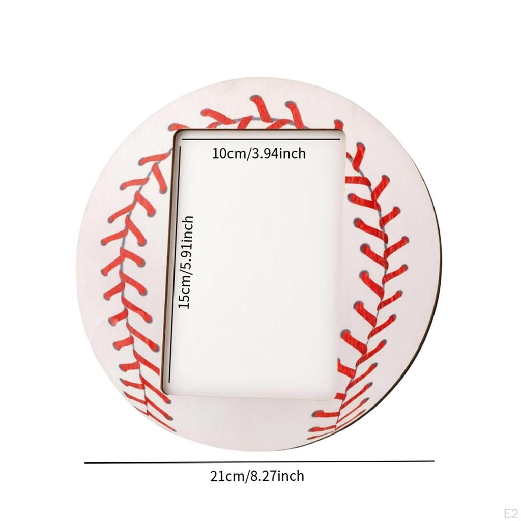 Baseballový foto rámeček Sportovní téma Lehký držák na displej Stolní pro předsíň ložnici