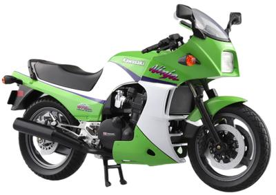 AOSHIMA Skynet 1/12 Tamamlanmış Bisiklet Kawasaki GPZ900R Limon Yeşili