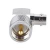 1PCS UHF PL 259 Male To BNC Female Right Angle Adapter RF Coaxial Adapter Connector