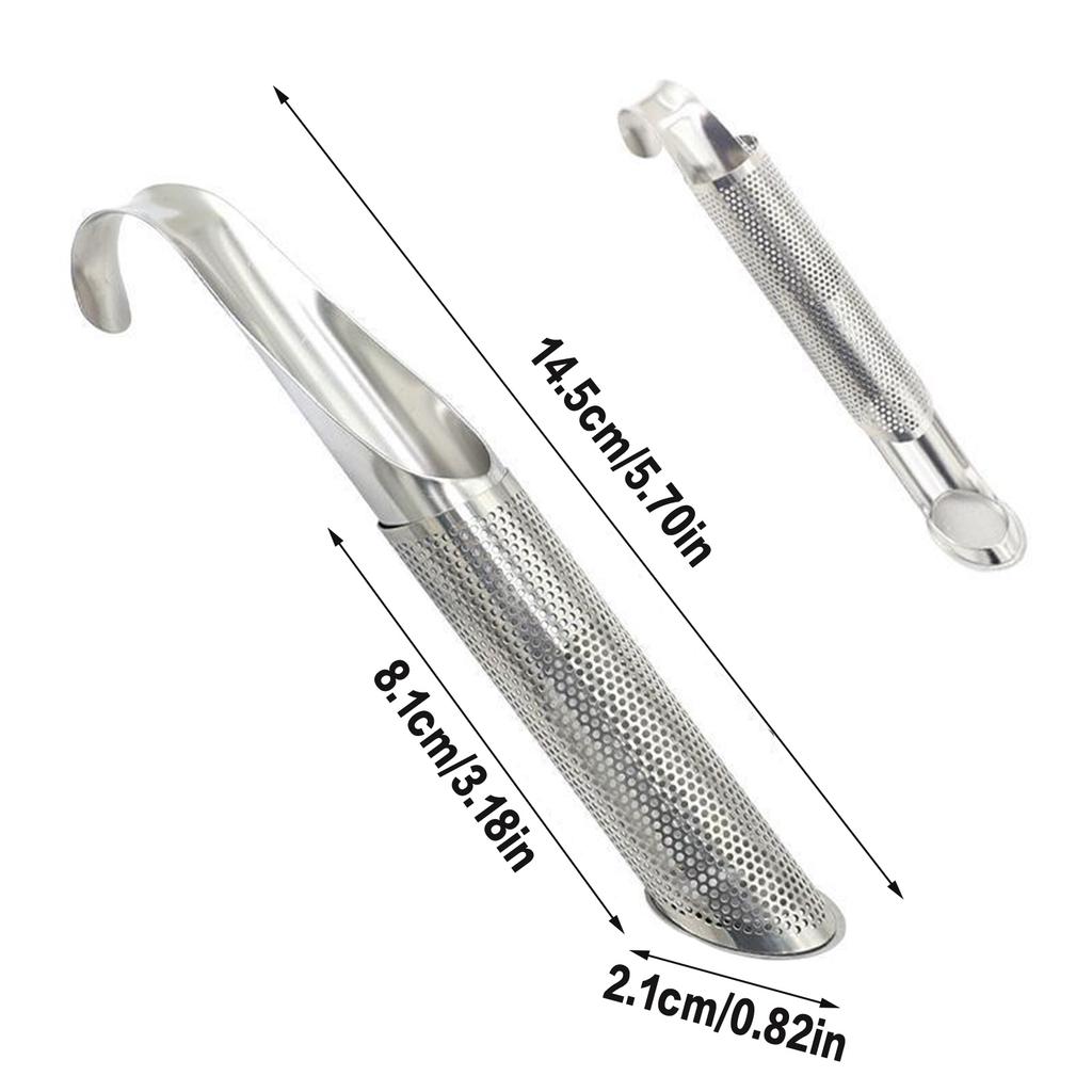 Pipe Stainless Steel Tea Infuser Filter with Durable Encrypted Mesh Design Fine Holes Tea Interval Diffuser for Coffee Leaf Tea