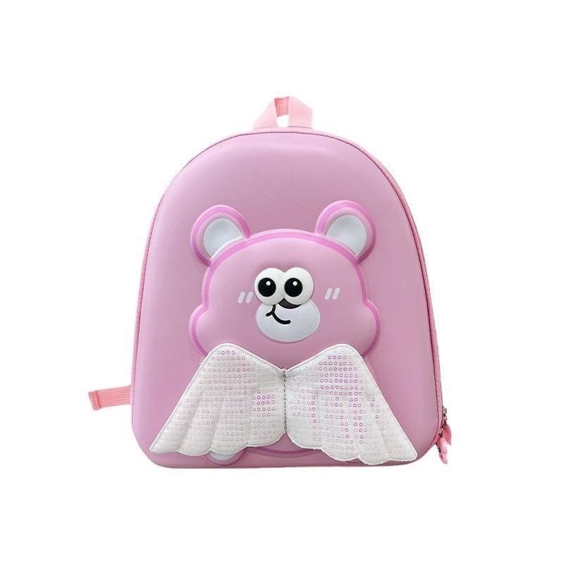 Adorable Cartoon Bear Toddler Backpack For Boys And Girls With Hard Shell Cute Kindergarten Bag School Bag In Pink Purple Blue Brown