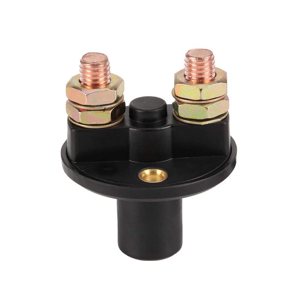 Dual-Hole Keyed RV Battery Disconnect Switch - Power Cut-off Isolator
