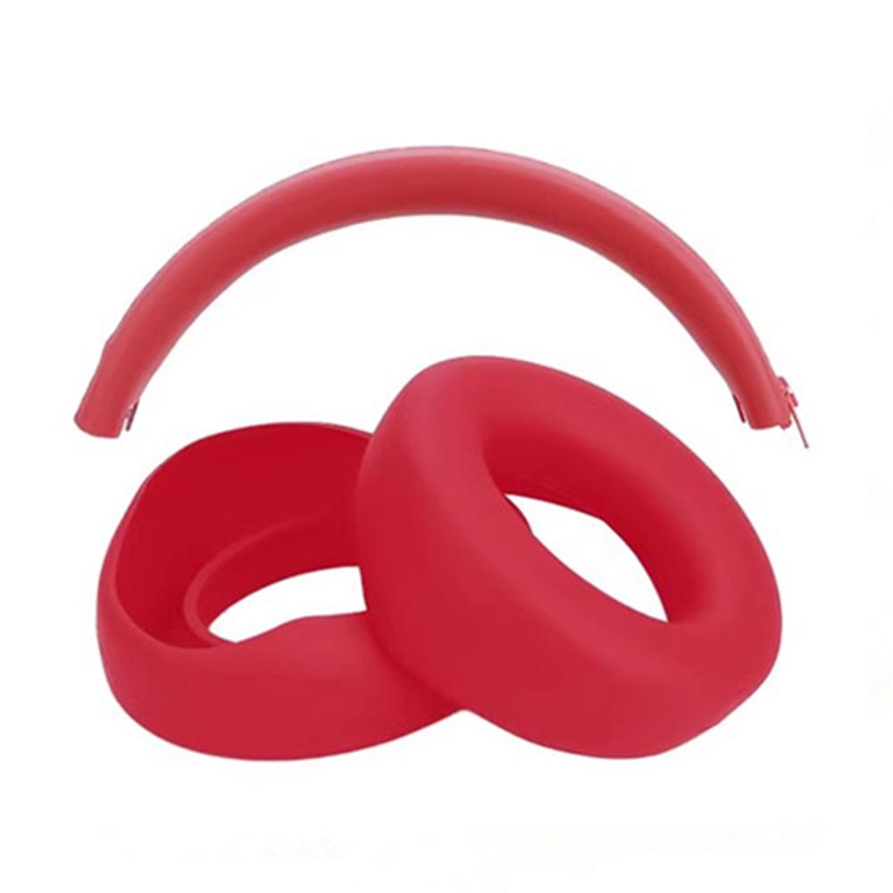 

For Beats Studio 3 Headphones Silicone Case Set Earpad Cushion Cover + Headband Protector C