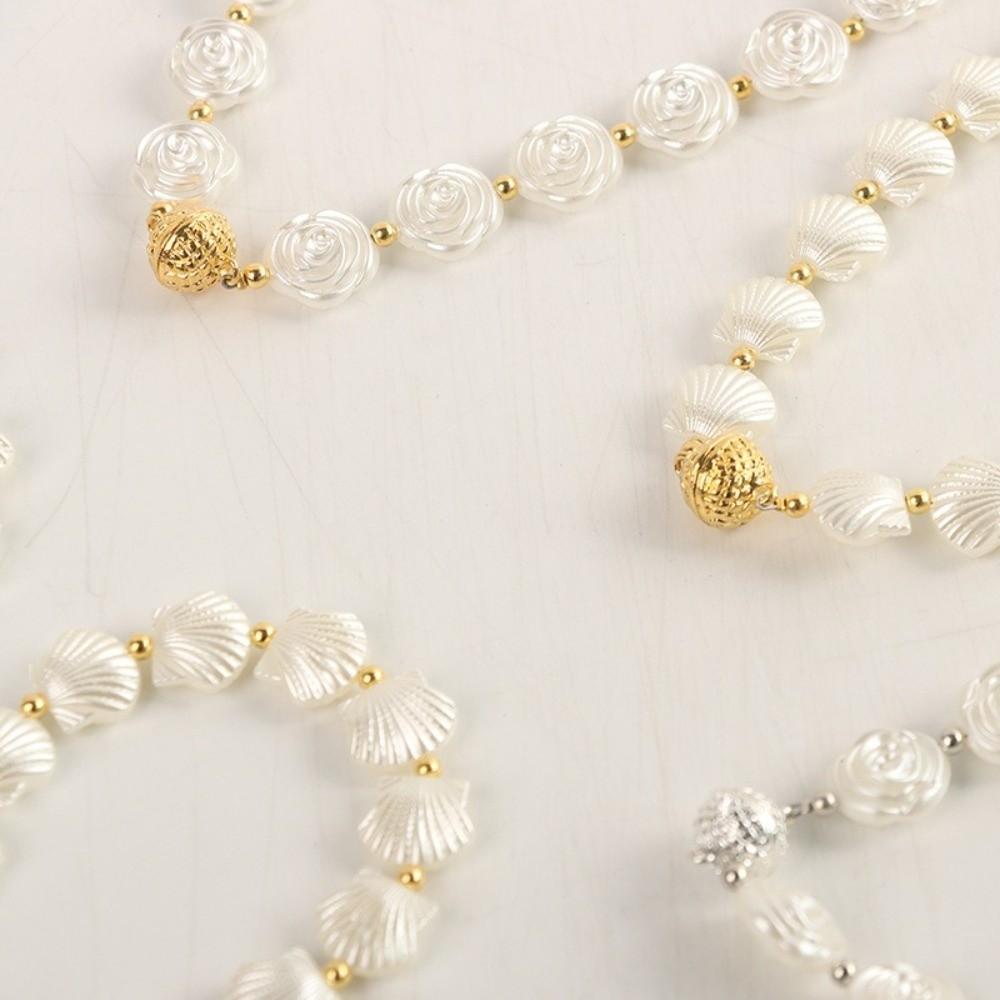 2 PCS Beautifully Shell Curtain Tieback Elegant Rose Curtains Tie Rope Curtain Straps  Living Room
