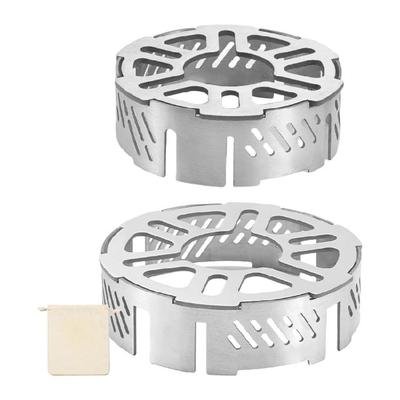 Portable Camp Stove Windproof Rings Gas Picnics Cookers Outdoor Wind Deflectors Stainless Steels Stove Windshield