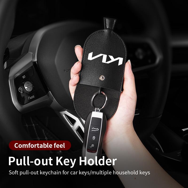 AEK4   Multifunction Car Key Scratch Protective Case Keys Storage Holder Auto Accessories For KIA Stinger Optima Cerato Soul Venga