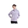 Anta Training Series Zipper Solid Color Comfortable Breathable Versatile Jacket Women Jackets Purple-Smoke 162517707S-5