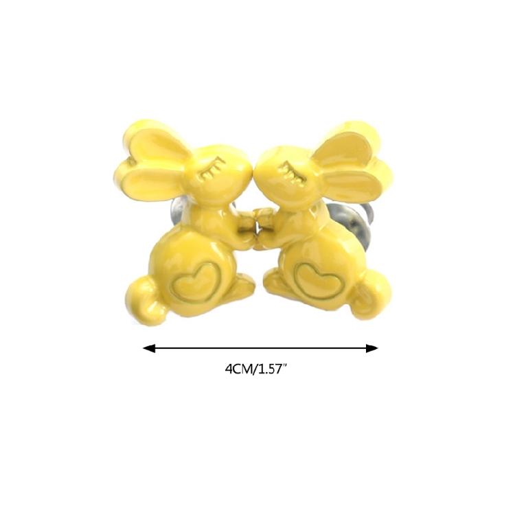 Rabbit Shape Adjustable Jean Button Waist Buckle Snap Pants Buckle Fastener