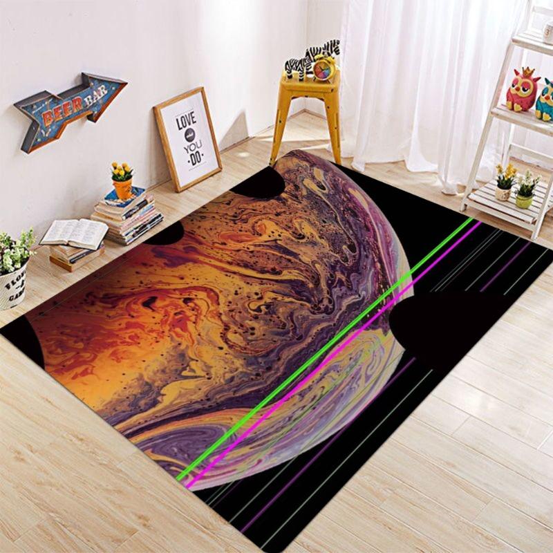 Moderner Abstrakter Mond Teppich Schlafzimmer Wohnzimmer Dekoration Kleiderschrank Schuhschrank Bodenmatte Lounge Balkon Kissen Geburtstagsgeschenk