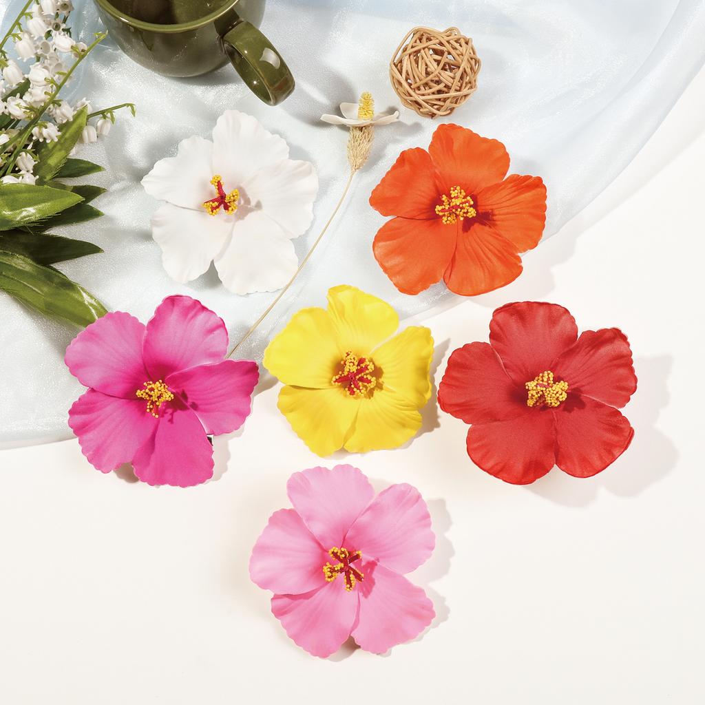 2 Pezzi Pinze per Capelli a Fiore, Tenuta Forte Antiscivolo, Hawaiane, Fermagli Carini, Banana Clip, Accessori per Donne Ragazze Regali per le Feste