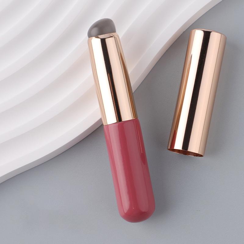 Silicone Angled Concealer Brush Like Fingertips Q Soft  Portable Round Head Silicone Makeup Brush Lip Brush Lipstick Brush