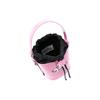 VIVIENNE WESTWOOD Saturn Logo Adjustable Detachable Shoulder Strap Drawstring Closure Leather Bucket Bag Women Bags Pink 4302002MUL001OG406