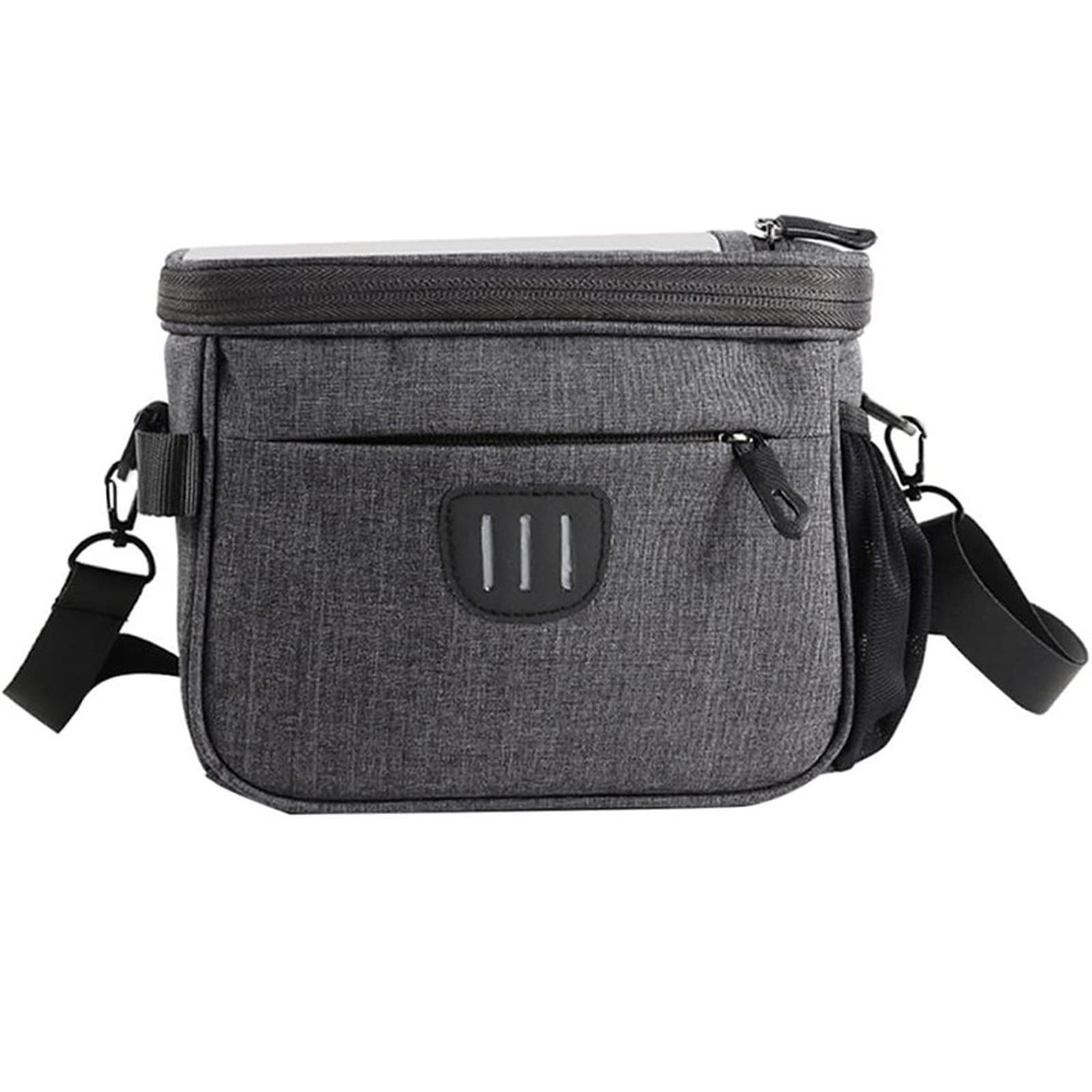 

ESLNF Multi Functional Bag Large Capacity Fashion Handlebar Bag Balanced Easy To Install Cycling Bag One Size