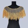 Sophisticated Black Sequins Cape Collar Elegant Party Neckwear Luxurious Bridal for Fashion Females