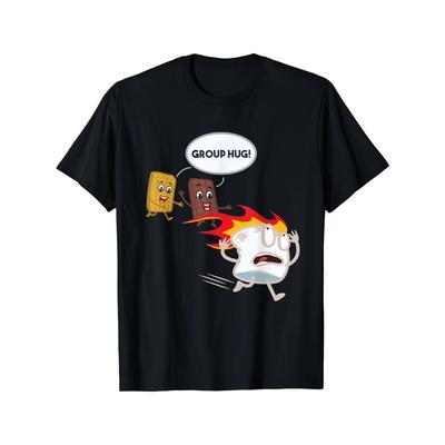 Comfortable Summer Short Sleeve Crew Neck Cartoon Print Men's Fashionable Sports T-shirt
