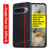 Funda for Google Pixel 10 Pro XL 9 8 8A Case Luxury Fiber Texture PU-Leather Protection Capa for Google Pixel 10 Pro Cover