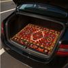 1Pcs Persian Classic Red Floral Car Trunk Mat with Anti Slip Cargo Liner Waterproof Rear Storage Protector Floor Mat for SUV Sed