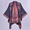 Women's Fashion Jacquard Imitation Cashmere Shawl - Thickened, Warm, Large Cape Scarf