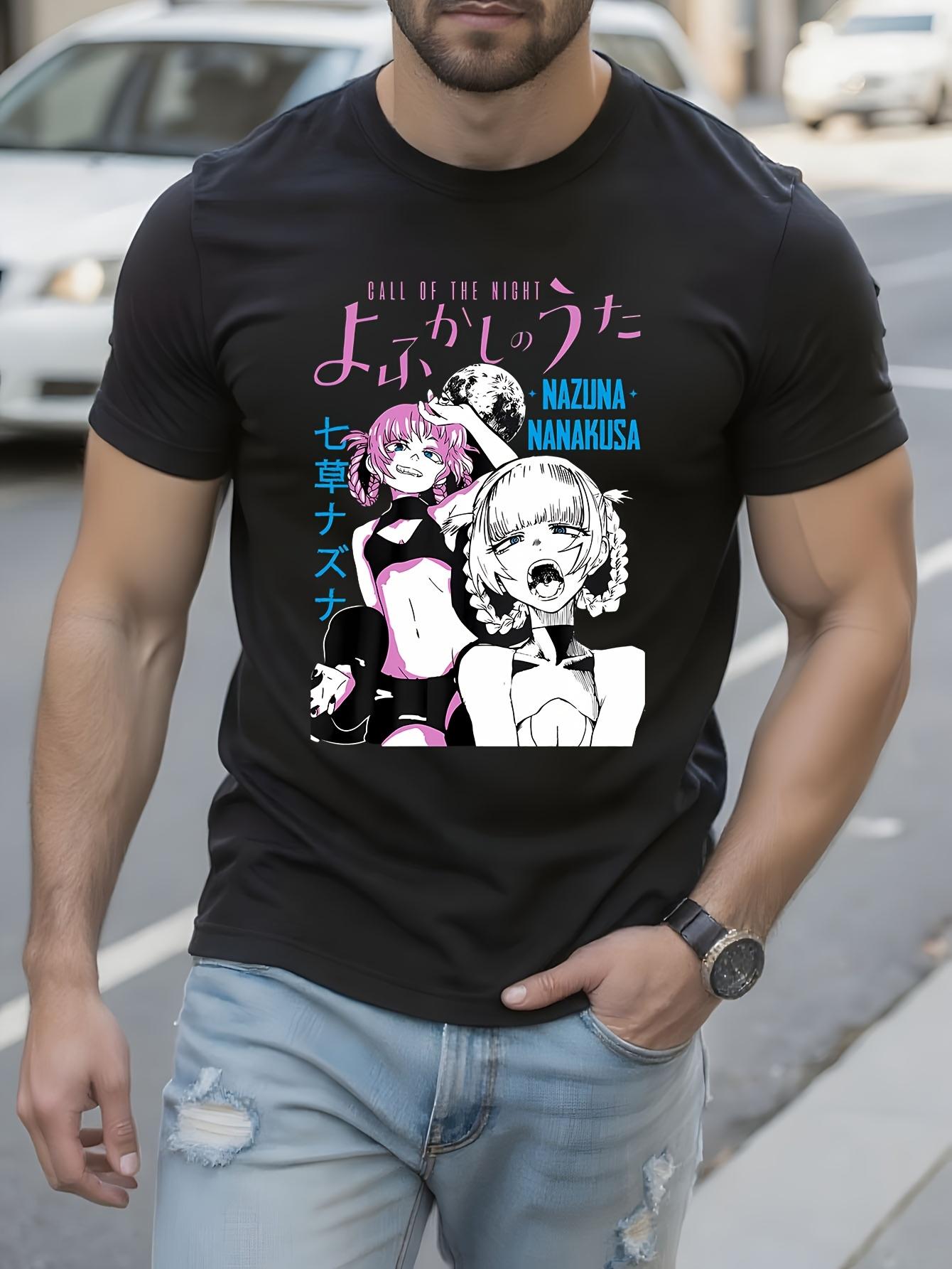 Anime Graphic Tshirt Graphic Tshirt - Kou Yamori and Nazu... XL