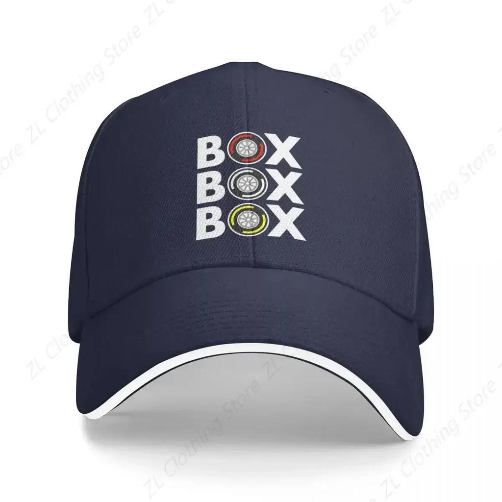 Box Box Box Tyre Compound White Text Design Baseball Cap GentleWoUnisex Hat Beach Female WoUnisexs