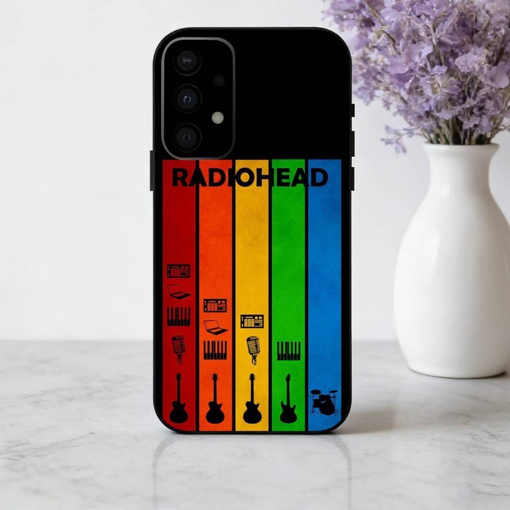 Alternative R-Radiohead -D band Phone Case For Samsung Galaxy A73,A72,A71,A70,A53,A52,A51,Soft Silicone Black Cover