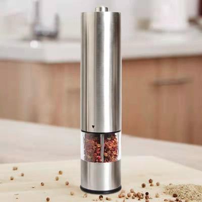 Electric Pepper Grinder Stainless Steel Pepper Mill Durable Easy To Clean Labor-saving Spice Grinder for Home