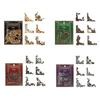 24 Feuilles/Paquet Autocollants en Papier Série Baroque Autocollants d'Angle Étiquettes en Papier Autocollants pour Journal Fournitures de Papeterie