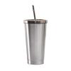1Pc 500ml Outdoors 750ml In-vehicle Insulated Cup Winter Stainless Steel Coffee Cup Straw